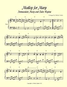 Medley for Mary - medley, Immaculate Mary, Lourdes Hymn, Salve Regina harp