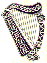 Celtic harp drawing by Elly Fithian